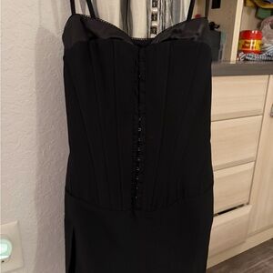 I Am Gia Black Corset Dress